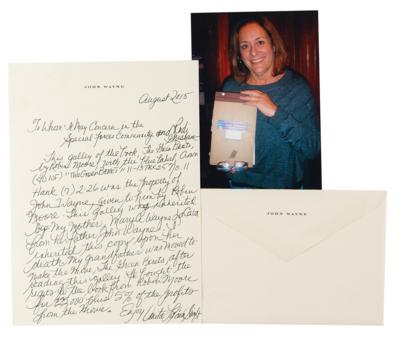 Lot #739 John Wayne's Personally Owned Galley Proof of The Green Berets - Presented to Him by Author Robin Moore - Image 4