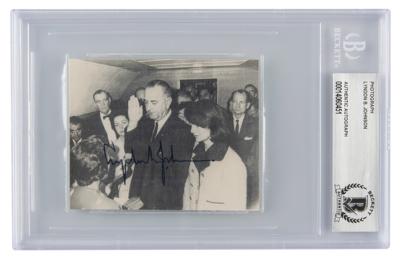 Lot #70 Lyndon B. Johnson Signed Photograph