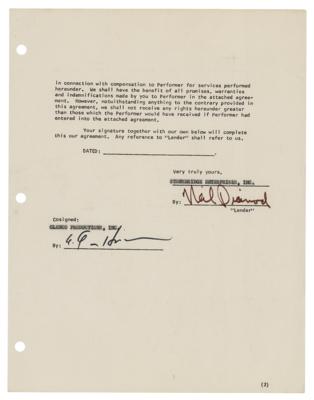 Lot #657 Neil Diamond Document Signed - Image 2