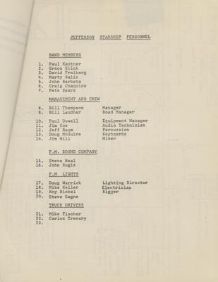 Lot #671 Jefferson Starship: Paul Kantner Document Signed - Image 3