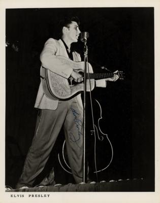 Lot #615 Elvis Presley Signed Photograph
