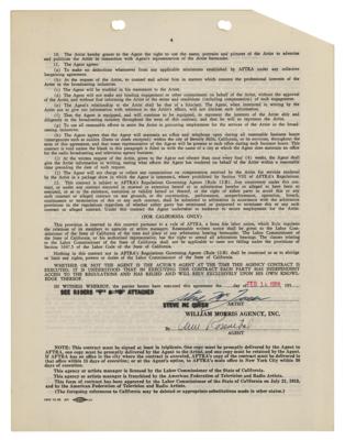 Lot #735 Steve McQueen Document Signed - Image 2