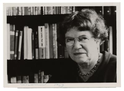Lot #252 Margaret Mead Signed Photograph