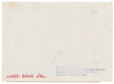 Lot #252 Margaret Mead Signed Photograph - Image 2