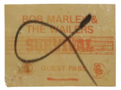 Lot #613 Bob Marley Signature and Ottawa 1979 Backstage Pass - Image 2