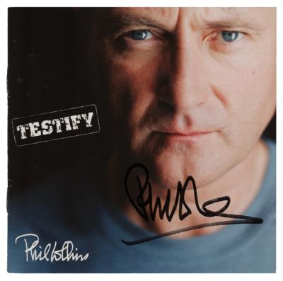 Lot #651 Phil Collins Signed CD Booklet