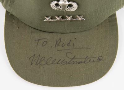 Lot #323 William Westmoreland's Signed U.S. Army Field Cap - Image 2