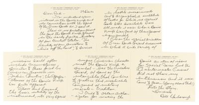 Lot #319 William P. Yarborough Autograph Letter Signed with Circa 1930 Bowie Knife - Image 5