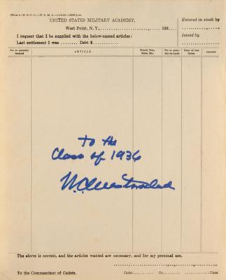 Lot #364 William Westmoreland and William P. Yarborough Signed 1936 Howitzer Yearbook - Image 4