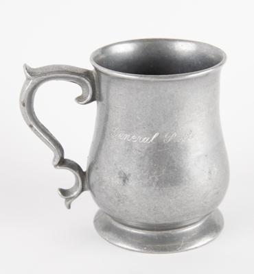 Lot #313 George S. Patton German-Made Pewter Mug Presented as a Gift