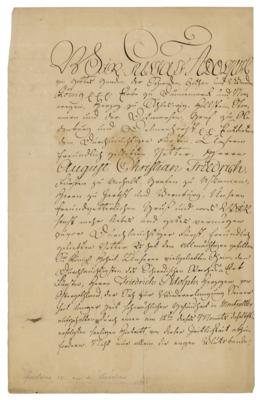 Lot #242 King Gustav IV Adolf of Sweden Document Signed