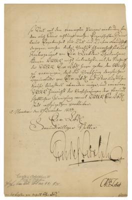 Lot #242 King Gustav IV Adolf of Sweden Document Signed - Image 2