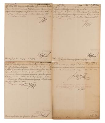Lot #238 King Frederick William IV of Prussia (4) Documents Signed