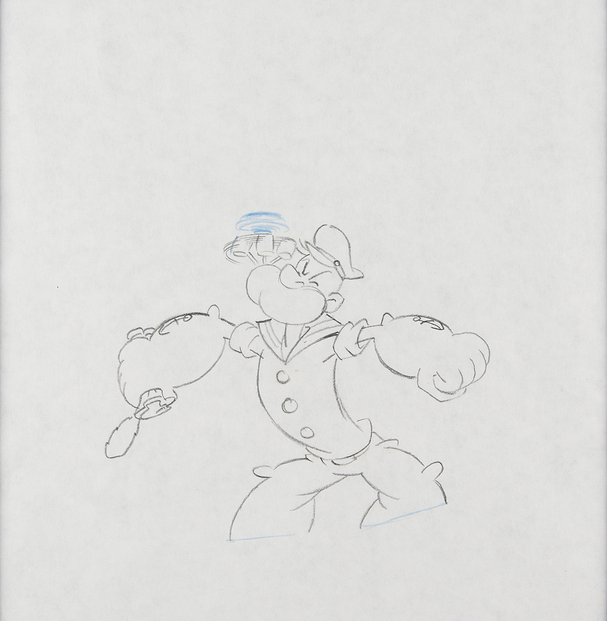 Popeye production drawing from a Popeye cartoon | View Realized Prices | RR  Auction