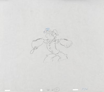 Lot #523 Popeye production drawing from a Popeye cartoon - Image 2