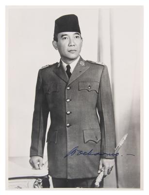 Lot #290 Sukarno Signed Photograph