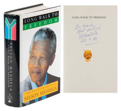Lot #120 Nelson Mandela Signed Book