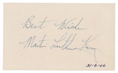 Lot #119 Martin Luther King, Jr. Signature