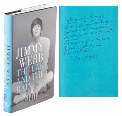 Lot #705 Jimmy Webb Signed Book with Handwritten