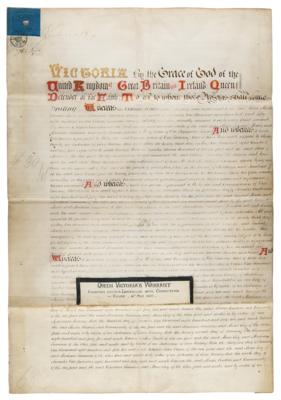 Lot #158 Queen Victoria Document Signed