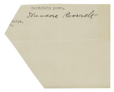 Lot #95 Theodore Roosevelt Signature