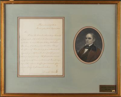 Lot #306 Daniel Webster Letter Signed