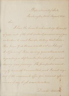 Lot #306 Daniel Webster Letter Signed - Image 2