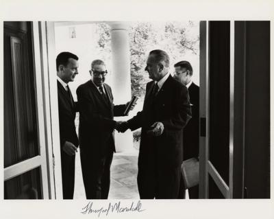 Lot #249 Thurgood Marshall Signed Photograph