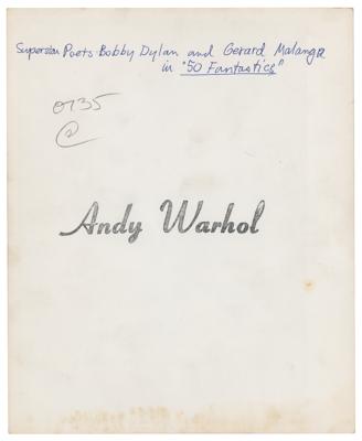 Lot #659 Andy Warhol: Bob Dylan Original Photograph - Image 2