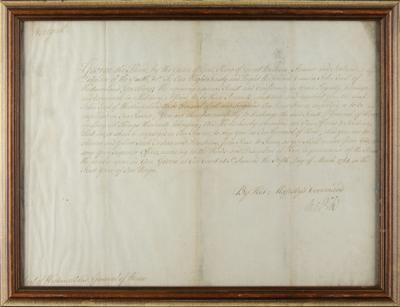 Lot #149 King George III and William Pitt the Elder Document Signed - Image 2