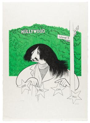 Lot #639 Beatles: Al Hirschfeld Signed Lithograph: 'Ringo Starr (Hollywood Star)' - Image 1