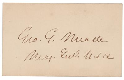 Lot #341 George G. Meade Signature