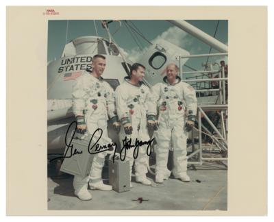 Lot #404 Apollo 10: Gene Cernan and John Young Signed Photograph