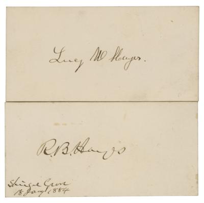 Lot #61 Rutherford and Lucy Hayes (2) Signatures