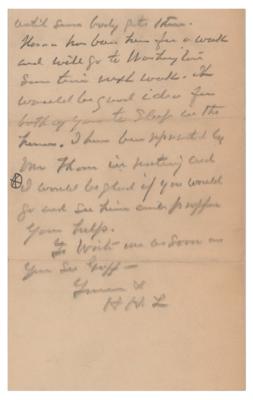 Lot #248 Horace Harmon Lurton Autograph Letter Signed - Image 3