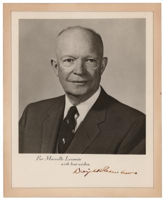 Lot #53 Dwight D. Eisenhower Signed Photograph