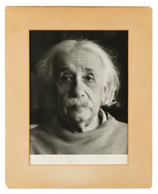 Lot #137 Albert Einstein Signed Photograph