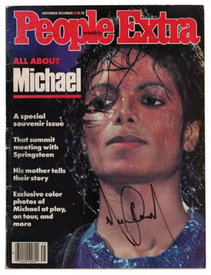 Lot #717 Michael Jackson Signed Magazine