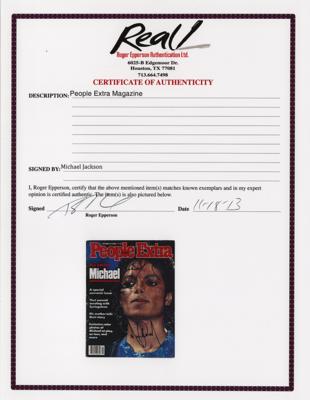 Lot #717 Michael Jackson Signed Magazine - Image 2