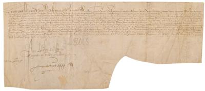 Lot #153 King Louis XIII Document Signed