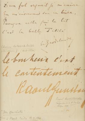 Lot #624 Jules Massenet Autograph Musical Quotation Signed - Image 3