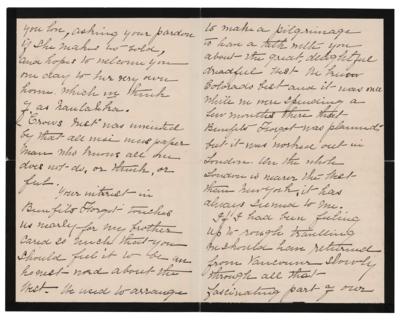 Lot #543 Rudyard Kipling Autograph Letter Signed - Image 5