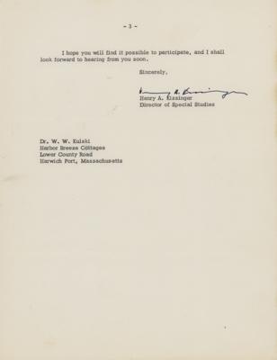 Lot #245 Henry Kissinger Typed Letter Signed - Image 2