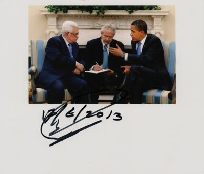 Lot #163 Mahmoud Abbas Signed Photograph