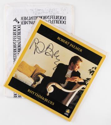 Lot #682 Robert Palmer Signed Album Flat and Scarf - Image 1