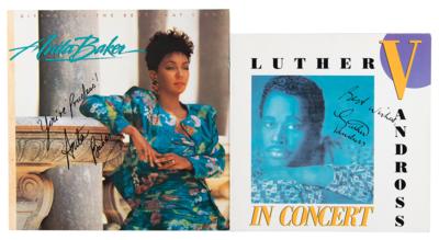 Lot #723 Luther Vandross and Anita Baker Signed Program and Album, with 'The Heat' Tour Jacket - Image 1