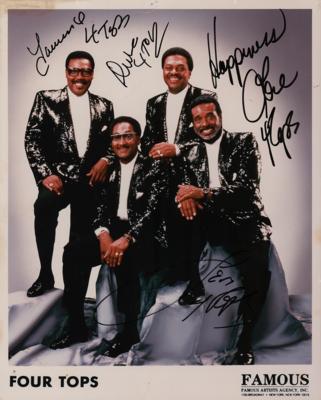 Lot #666 Four Tops Signed Photograph