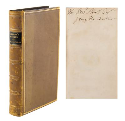 Lot #131 Charles Babbage Signed Book
