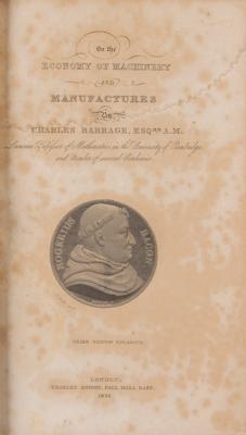 Lot #131 Charles Babbage Signed Book - Image 4
