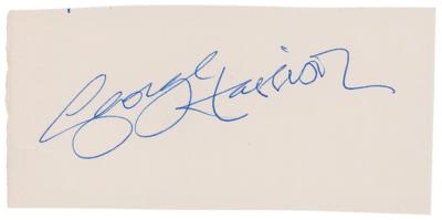 Lot #602 Beatles: George Harrison Signature